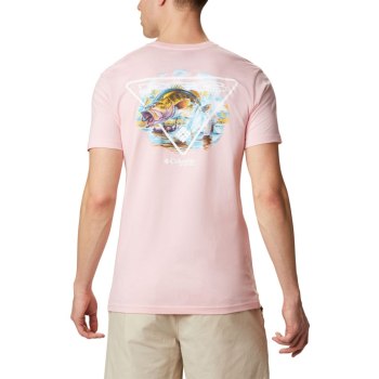 Columbia Muške Majice - PFG Mann Roze | DNYM-72916